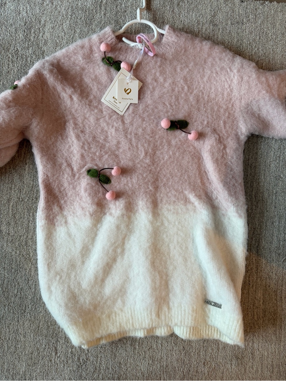 Kroche - Size Medium Cherry Sweater